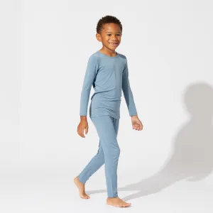 Oasis Teal Bamboo Kids Pajamas