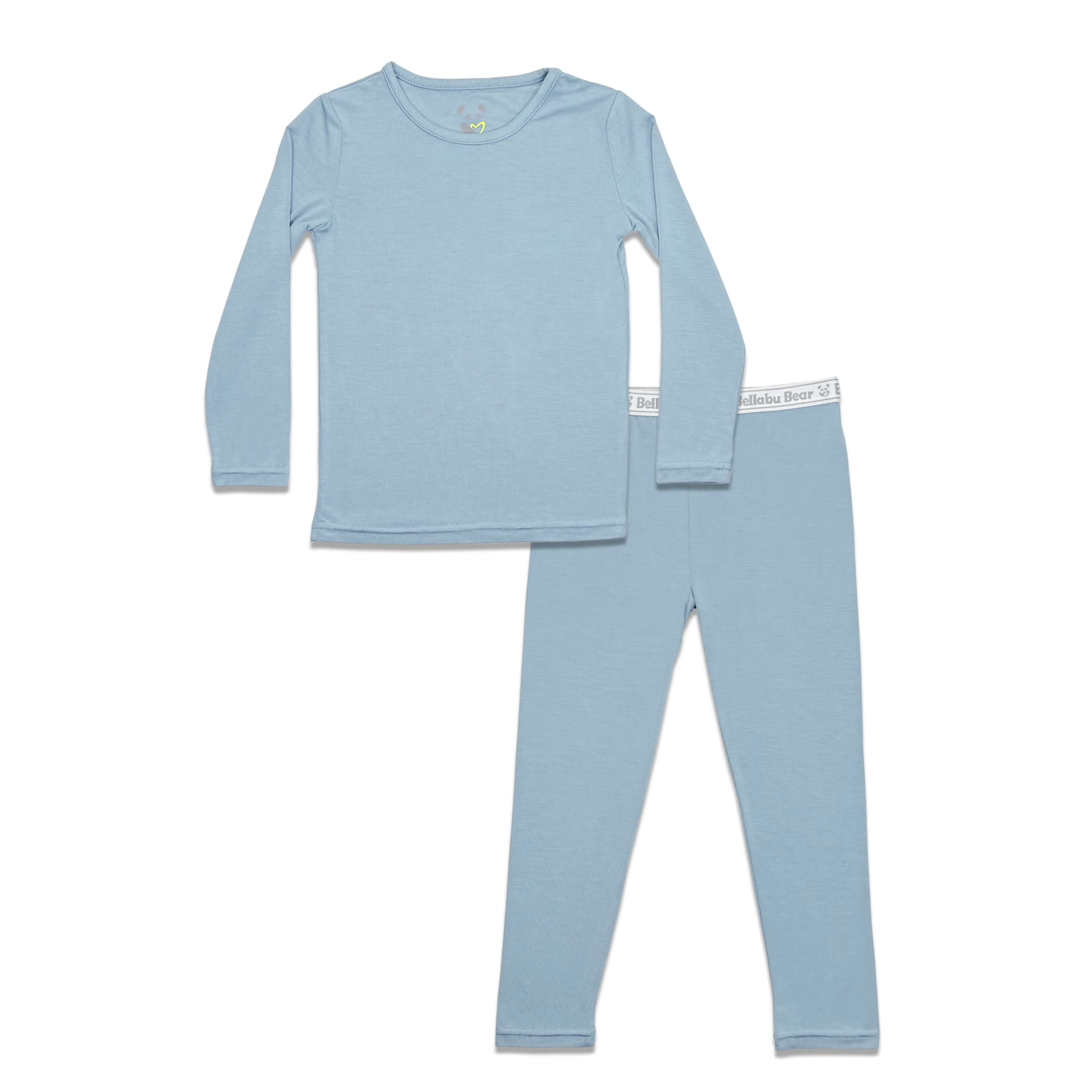 Oasis Teal Bamboo Kids Pajamas