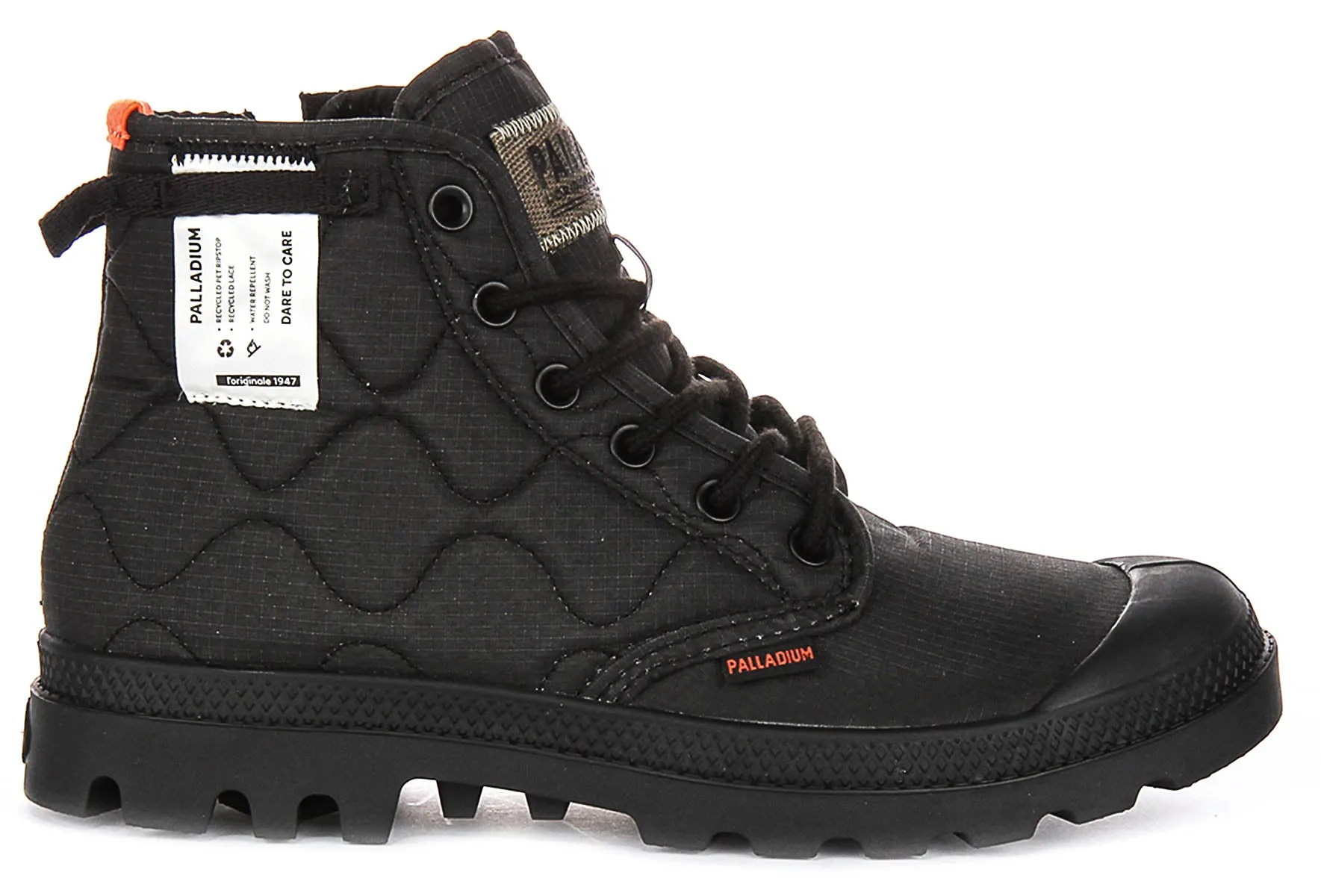 Palladium Pampa Re Quiltd In Black Boots