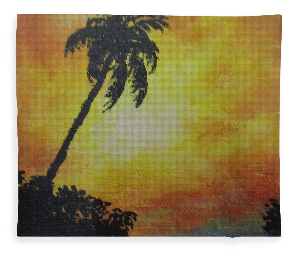 Palm Sunset - Blanket