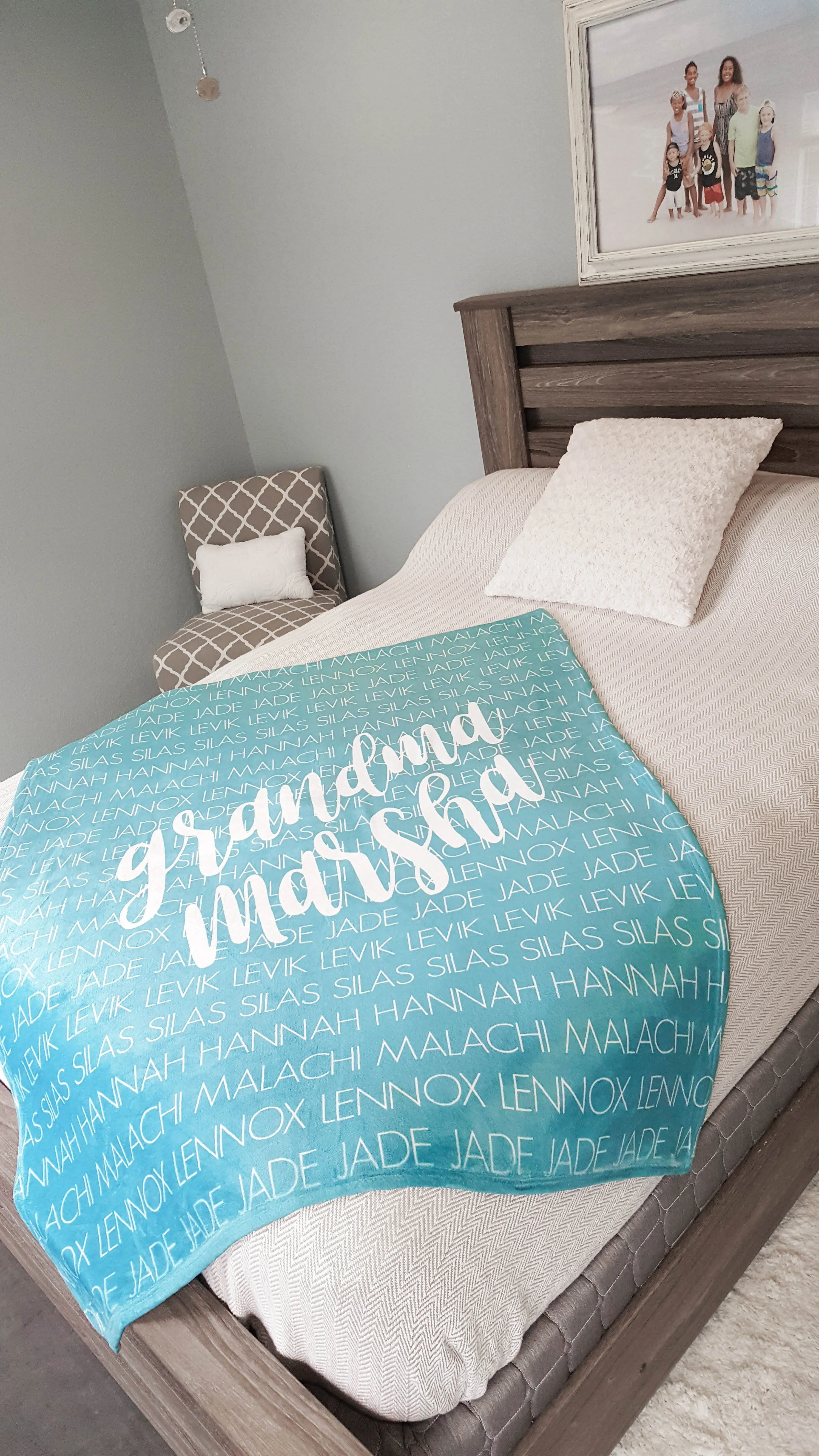 PERSONALIZED FAMILY NAME BLANKETS