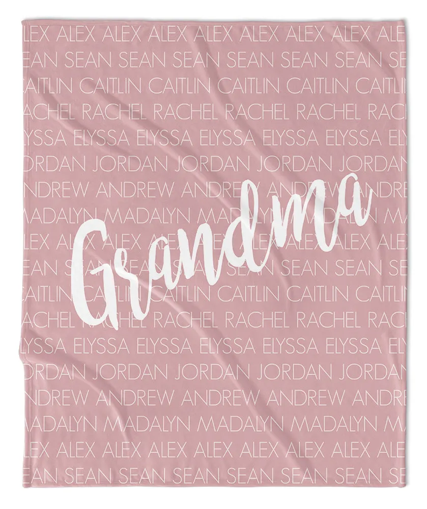 PERSONALIZED FAMILY NAME BLANKETS