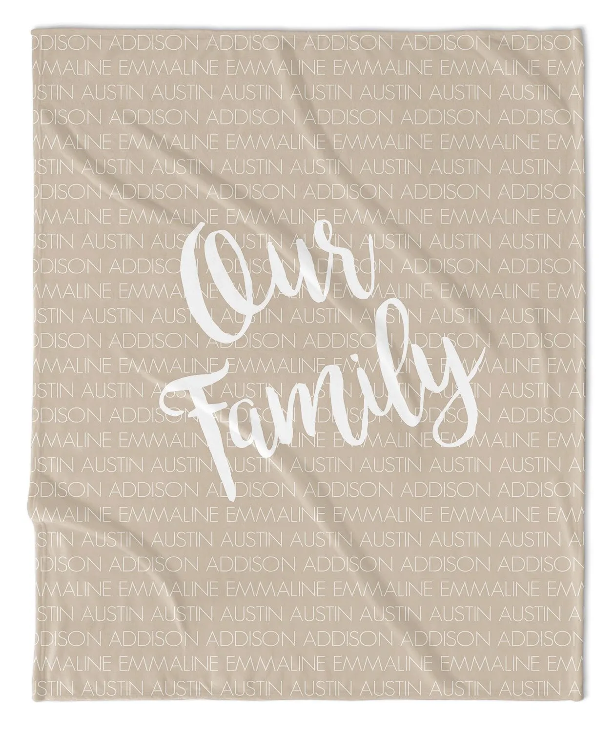 PERSONALIZED FAMILY NAME BLANKETS