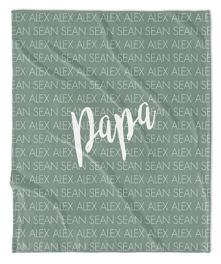 PERSONALIZED FAMILY NAME BLANKETS