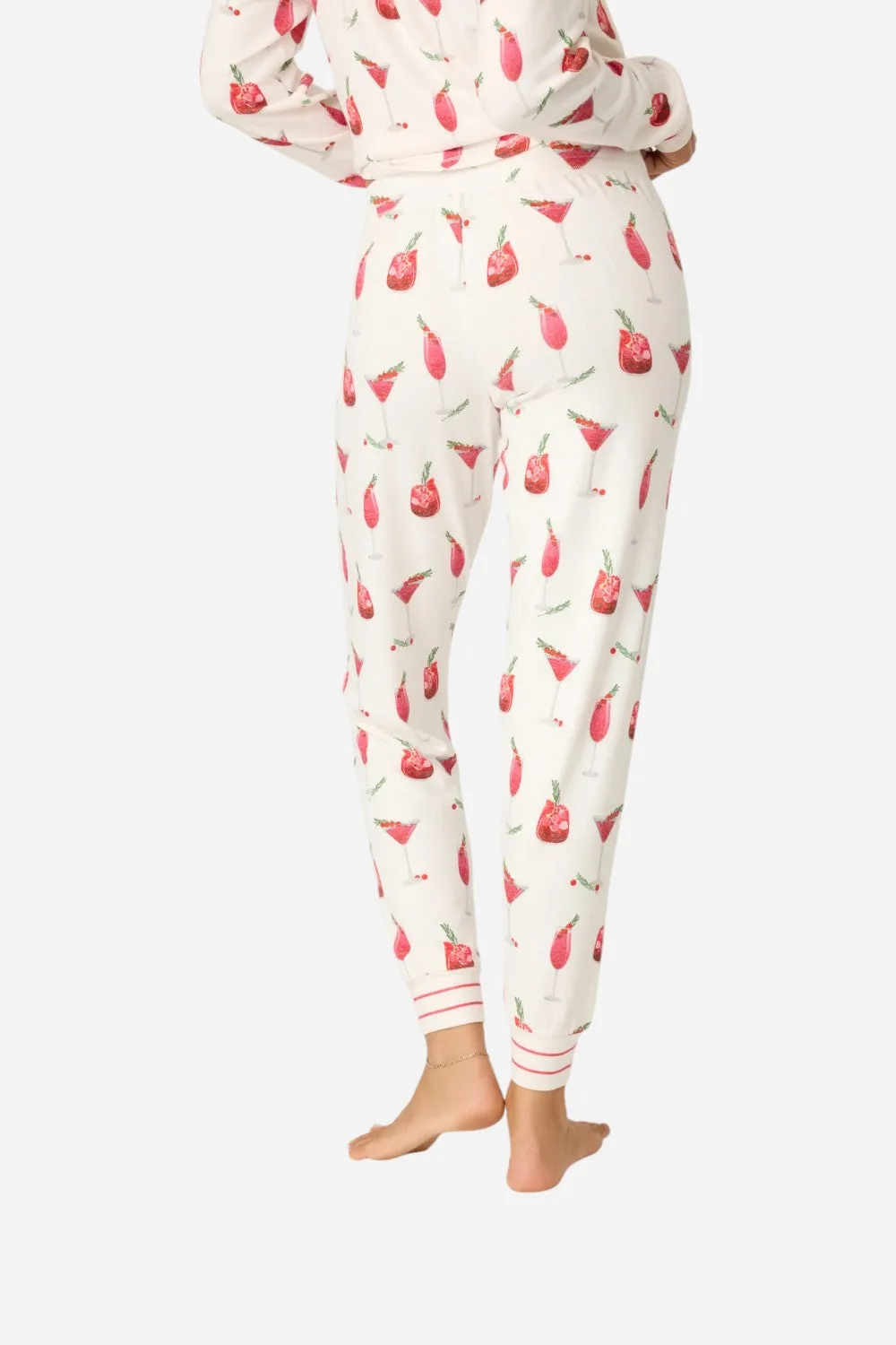 PJ Salvage Cranberries & Cocktails Jogger Pant