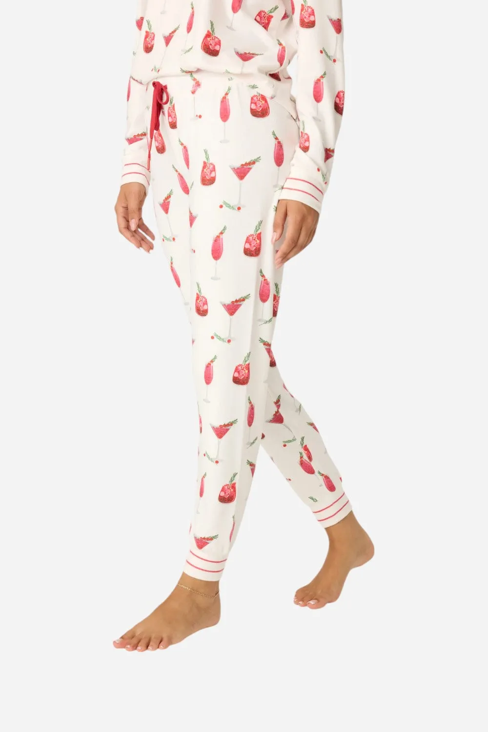 PJ Salvage Cranberries & Cocktails Jogger Pant