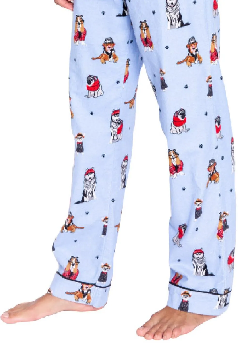 PJ Salvage Hipster Dog PJ Set REFLPJ-ICE BLUE