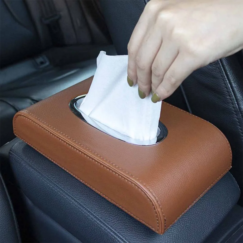 Premium PU Leather Tissue Box