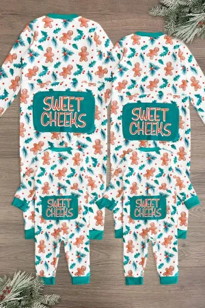 "Sweet Cheeks" Gingerbread Holly Family Pajamas