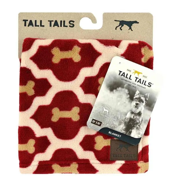 Red Bone Premium Dog Blanket by Tall Tails