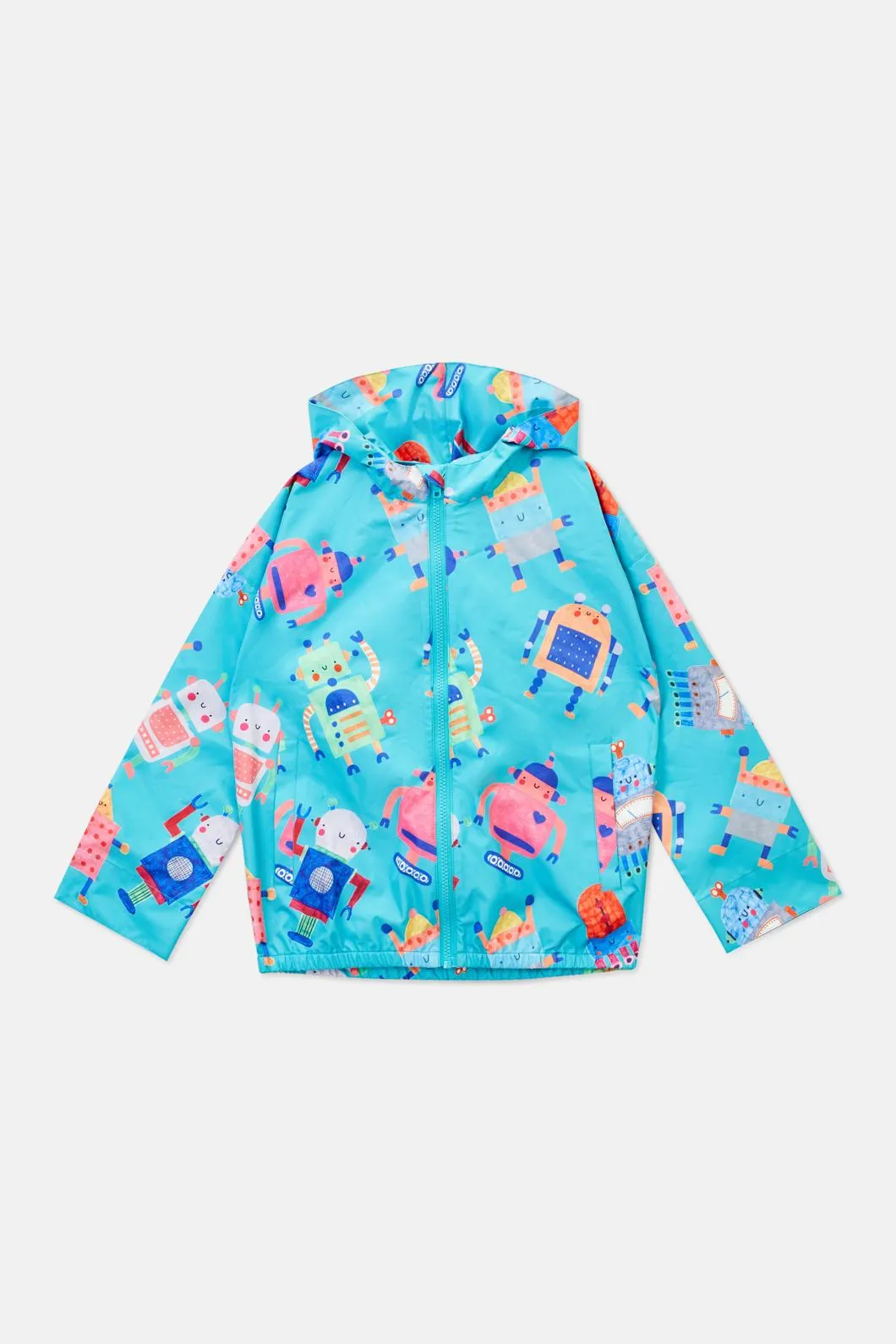 Robots Kids Raincoat