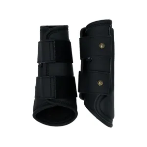 Sixteen Cypress Leatherette Splint Boots - Black