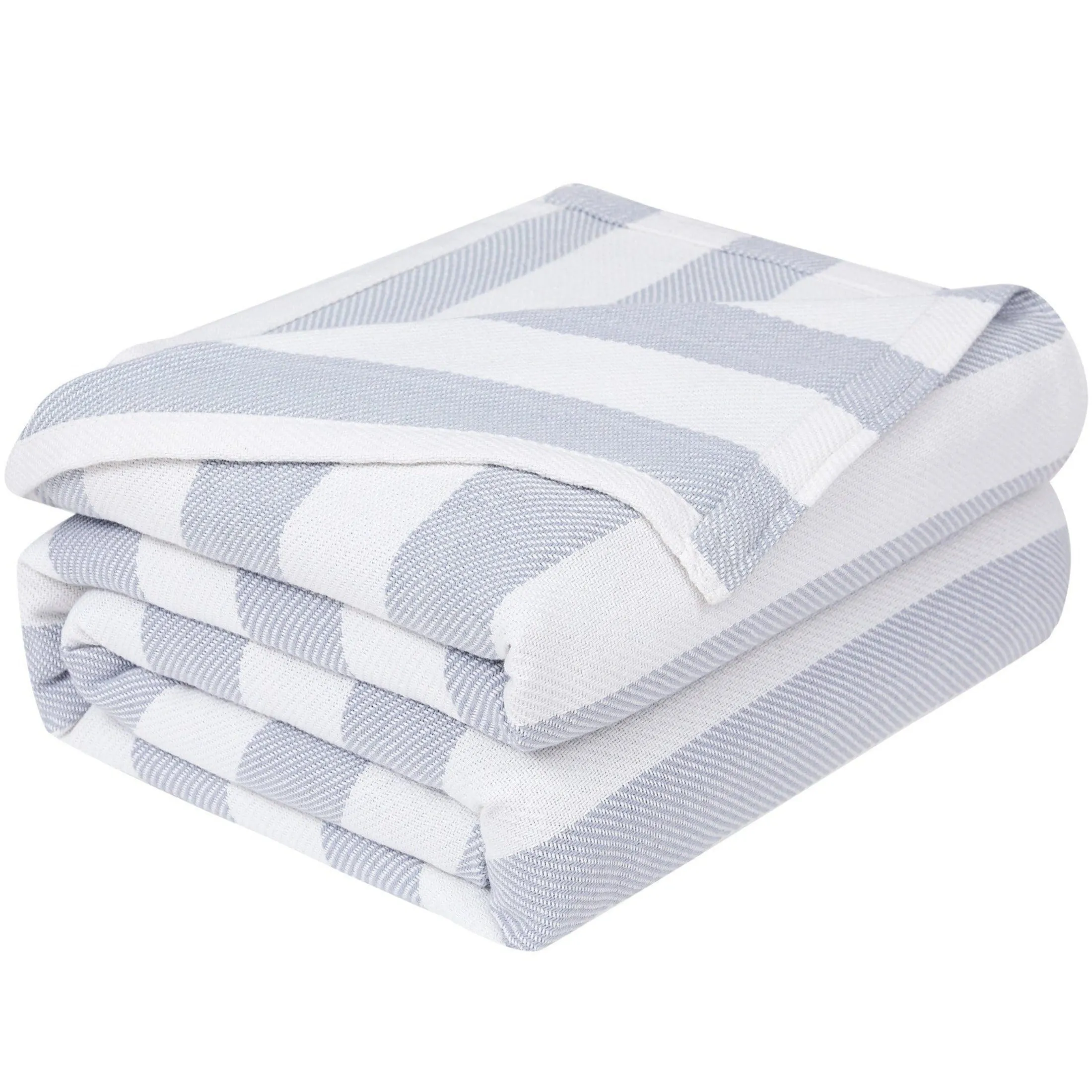 Striped Cotton Blankets and Throws