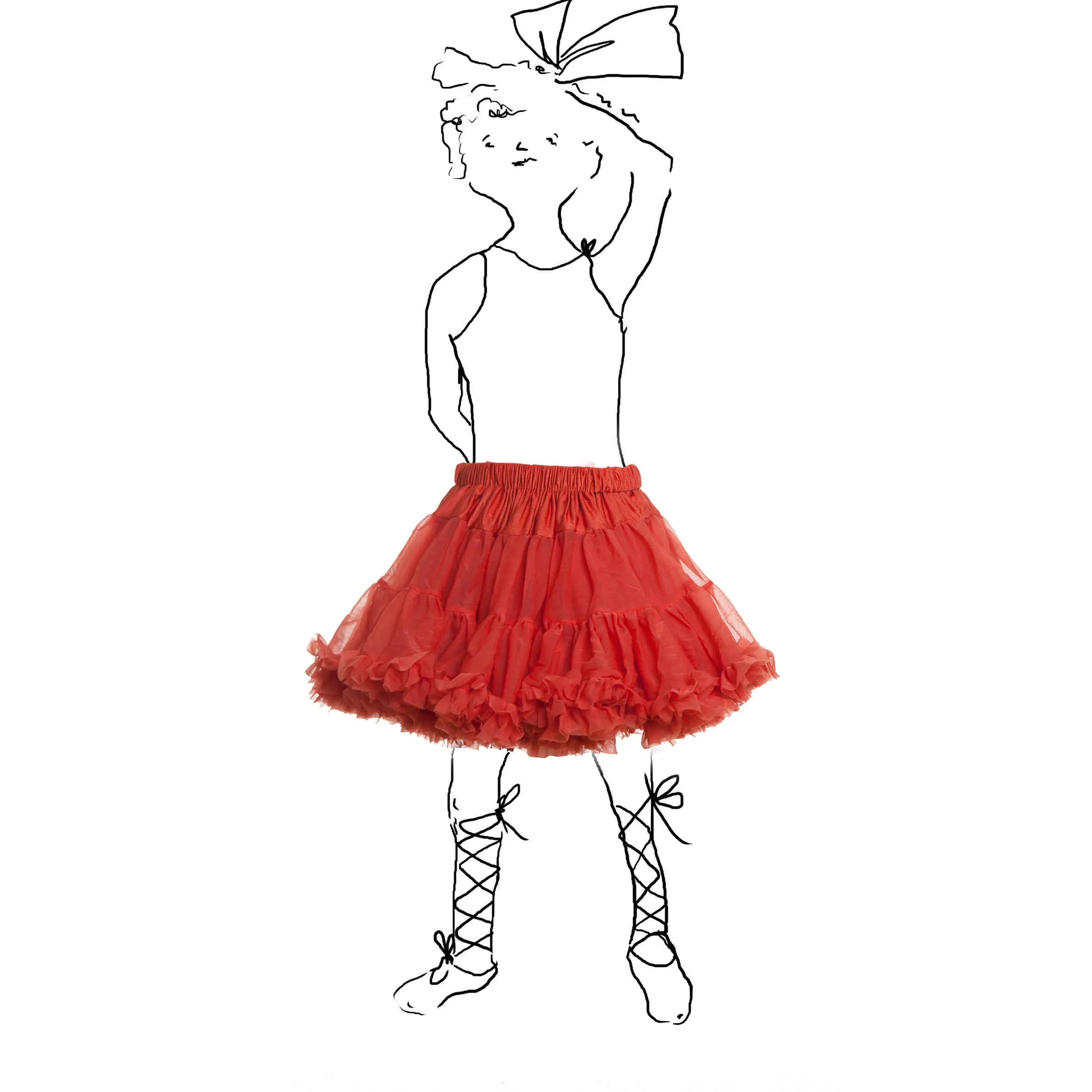 Toddler's Petticoat - Burnt Orange