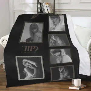 Tortured Poet Vintage Stamp Blanket