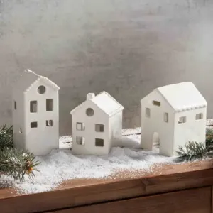 White Christmas Houses