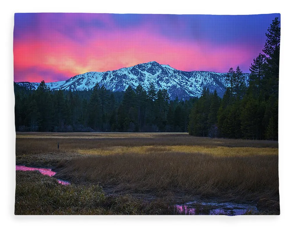 Winter Meadow By Brad Scott - Blanket