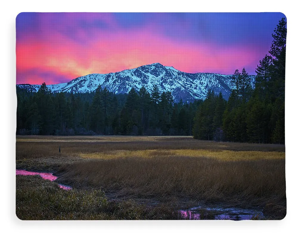 Winter Meadow By Brad Scott - Blanket