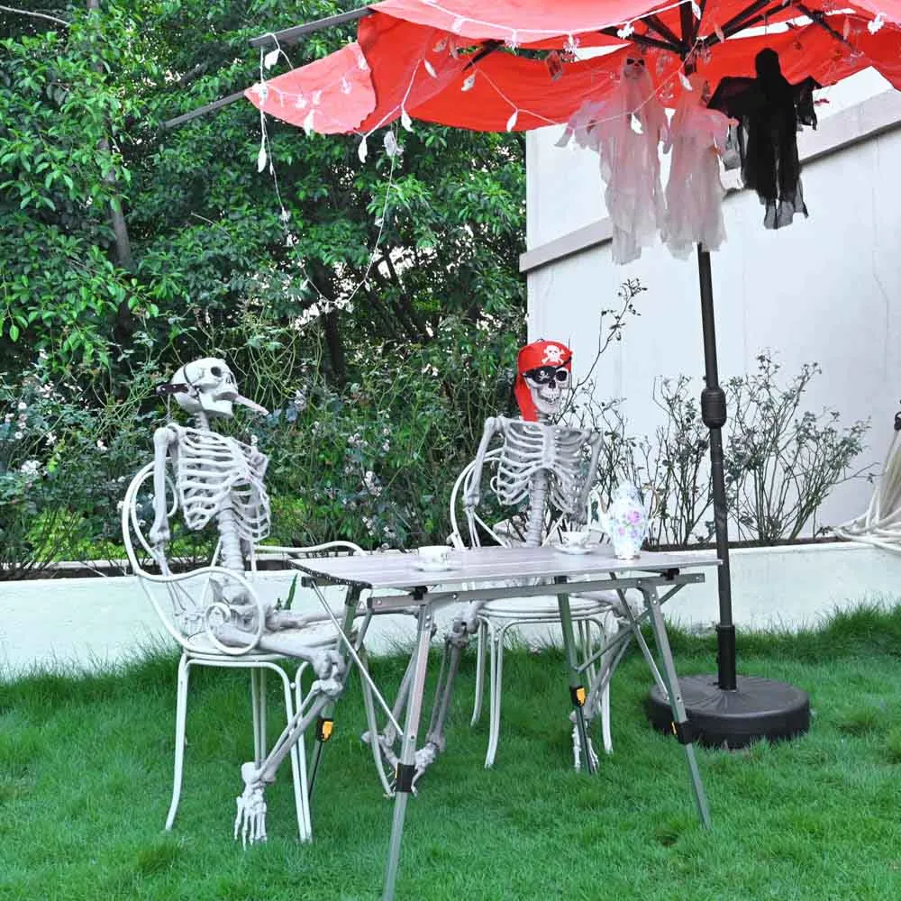 Yescom 5.4ft Skeleton Halloween Decoration Posable Pirate